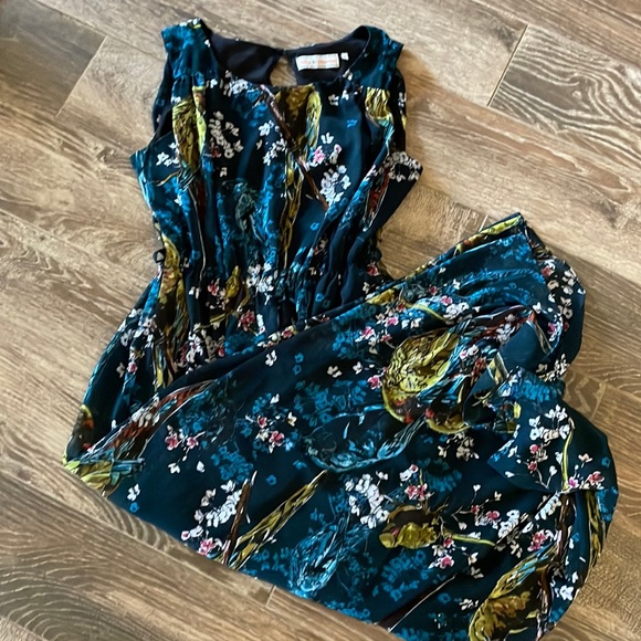 Billie and blossom size 12 UK - USA 8 bird maxi dress - Picture 1 of 5